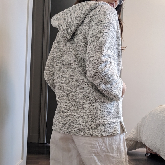 Roots hooded knit cardigan, beach cover up - Picture 3 of 8